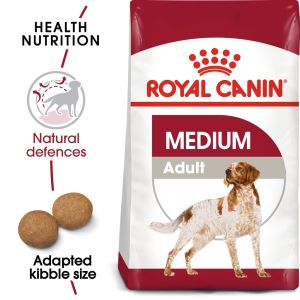 Royal Canin Medium Adult ถุงขนาด4Kg สำหรับสุนัขโตพันธุ์กลาง อายุ 1 – 7 ปี