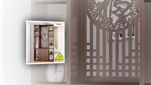 KỆ VÁCH NGĂN PHÒNG KHÁCH NHÀ BẾP (1 VÁCH 2 KỆ) VGB08 - Nội thất lắp ráp