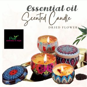 Scent Candle Aroma Gift Set Fragrance Soy Wax Natural Plant Essential Oil with dried petal Season Gifts