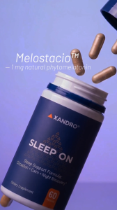 [New] Xandro Lab Sleep On | Natural Sleep Supplement | Plant-Based Melatonin Holy Basil GABA No Grogginess