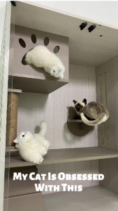 [SIAP PASANG] PerabotKINI NOVA Indoor Premium Mobile Cat Cage / Cat House with glass door (Cage-1200A) Sangkar Kuching