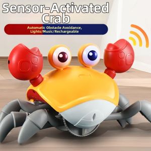 Gesture Sensing Light Music Crawling Crab Toy