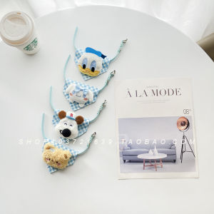 ผ้าพันคอสามเหลี่ยมสีน้ำเงินน่ารักสำหรับสุนัขและแมวขนาดเล็ก ผ้าคลุมปากสุนัข เสื้อผ้าสัตว์เลี้ยง ผ้าพันคอสามเหลี่ยม