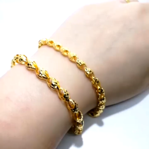 Rantai Tangan Siput Kosong (W:0.60CM↓) Pelbagai Emas 916 Yon Hing