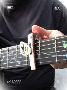 3in1 Capo gitar bahan aluminum kuat dan ringan dengan box coklat import