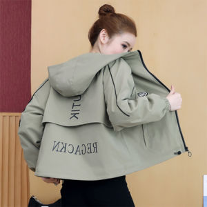 เสื้อแจ็คเก็ตสั้นผู้หญิง แจ็คเก็ตเบสบอลหนา อบอุ่น แฟชั่นฤดูใบไม้ร่วง ฤดูหนาว เสื้อผ้าทำงานสไตล์เกาหลี แขนยาว ปกติ