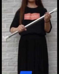 Telescopic Clothing Rod Punch-Free Adjustable Telescopic Rod Shower Curtain Rod Extendable Clothes Rail Hanger Rod