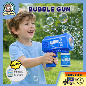 KOGGY Electric Bubble Gun Machine Gatling Bubble Gun Children Automatic Bubble Blowing Toy Soap Water Outdoor Kids Toys Bubble Gun Gatling Bubble Machine Bubble Toys Toys For Kids Buih Mainan Permainan Kanak Gatling Soap Water Children Outdoor Bath泡泡机