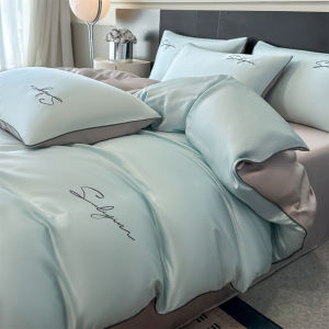 AIYUN | Luxurious Cool Ice Silk Embroidered Bedding Set