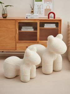 Creative Home Living Room Coffee Shop Animal Stool Personalized Childrens Seat Cartoon Animal Chair Horse Chair Modern Simple Style