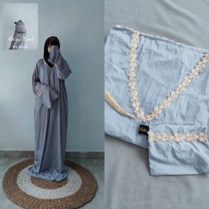 mukena abaya sholat dewasa mini pouch mukena travelling L
