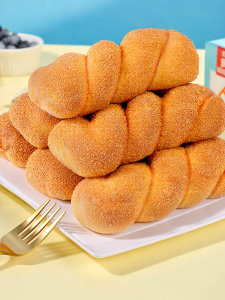 BIBIZAN | Bánh Mì Twist Lớn Mềm Vị Sữa Chua Ăn Sáng Đồ Ăn Nhẹ