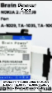 HE-338 BATERAI HP NOKIA 2 TA-1029 TA-1035 TA-1007 HE338 NOKIA HE 338 DOUBLE POWER ORI BATRE BATRAI