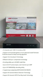 Dvr Hikvision iDS-7216HQHI-M1/XT 16Ch H.265 AcuSense Digital Video Recorder