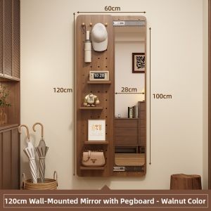 maitian | Slidable Hidden Mirror with Coat Hanger Full Length Dressing Mirror