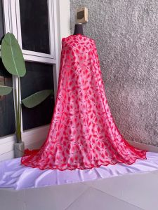 PROMO Termurah Kain Tulle Brokat Mutiara | Harga Per 05 meter | Brukat Tile Motif Daun | Bridesmaids abctextileindonesia