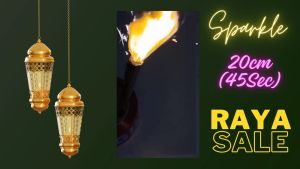 15cm/20cm/25cm (20Sec-45Sec)- 1PC ONLY / HAPPY BIRTHDAY FIRECANDLE SPARKLES CANDLE -Mixed Colour/Gold colour
