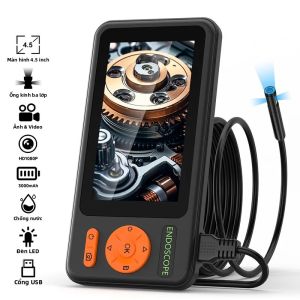 Màn Hình IPS 45 Camera Nội Soi Công Nghiệp HD 1080P Tự Động Lấy Nét USB Video Borescope Để Kiểm Tra Đường Ống Ô Tô Ống Kính Đơn/đôi/ba