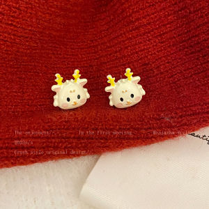 Red Dragon Ear Cuff Womens Fashion Jewelry New Year Celebration Ear Rings Stylish Autumn Winter New Arrival  out