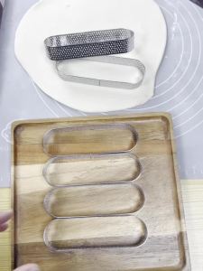 6PCS/8PCS Oval Perforated Tart Rings -Stainless Steel Tart Ring Molds for Professional Pastry Cake Molds Tart Rings Baking Molds