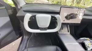 Newest Gen3 YOKE Steering Wheel for Tesla New Model Y Juniper Model YL Model 3 Highland Yoke Handle New Model-XS-Style Carbon