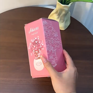 Cherry Blossom Tree House Building Blocks Eternal Flower Ornament DIY Puzzle Toys 3D Holiday Gift