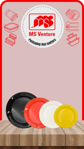 {MSV} Quality Plastic Plates 6-8 inch Microwavable in Assorted Colours BPA Free Durable Reusable MS 150P MS 180P MS 200P