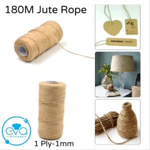 Cuộn Dây Thừng Gai 180M – Ø1mm – Jute Rope for Craft & Gift Wrapping
