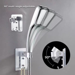 Amoki Shower Head Holder Adjustable Shower Rack Wall Mounted No Punching Bathroom Accessory