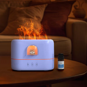Lovaroma H8-1 Cute Air Humidifier Aroma Diffuser Difusor Flame Light Lamp Essential Oil Mist Maker Fogger Fragrance Home