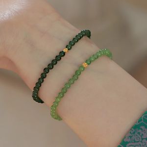 Luxury New Chinese Style Green Jade Bracelet