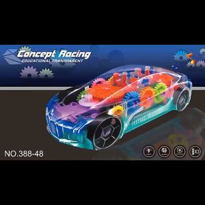 Đồ Chơi Xe Ôtô Trong Suốt - Xe Đua Ánh Sáng Có Nhạc Đèn -  Bền Đẹp Cho Trẻ em