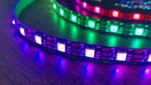 MJJC | 5V RGBIC LED Strip Light USB Full Color RF 17Keys USB Music Controller 60LEDs/M pixel 5050 RGB Addressable Dream Color WS2812B