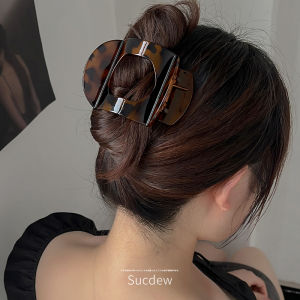 Large Arc Duckbill Hair Clip: Stylish Fashionable Bun Maker & Resin Material Trend