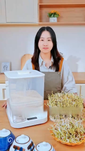 Automatic Intelligent Bean Sprout Machine Seedling Irrigation Pot Thermostat Green Vegetable Seed Growth Bucket Germinator