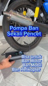 Pompa Ban Portable Mesin Pompa Ban Motor Elektrik Mini Kompresor Ban Mobil Sepeda Bola