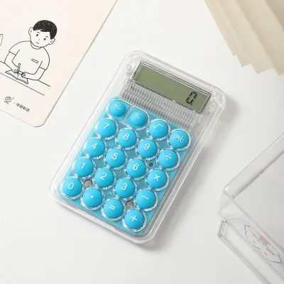 Kalkulator Mini Transparan /Kalkulator Kecil Imut/Kalkulator Mini /Kalkulator Mini Transparant/ Kalkulator Saku 8 Digit MIni Calculator Pocket Size Sized 8 Digits Cute