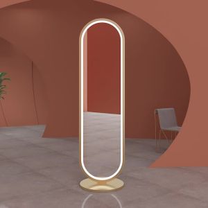 Standing Mirror Full Length Full Body Mirror Stand Mirror With Rack Mirror Stand Full Body Luxury Clothing Store Internet Celebrity Dressing Mirror 落地镜 镜子全身