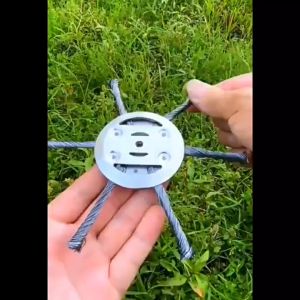 Kepala Sikat Pisau Mesin Potong Rumput Elektrik Bahan Kawat Baja (3T / 6T)