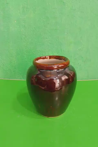 combo 3 lu uống nước men nâu kèm nắp đất nung