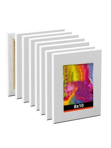 1pcsBview Art 8x10" Inch 100% Cotton Artist Canvas Boards Primed White Stretched Canvas For Painting Acrylic Pouring Oil Paint