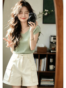 Shalldoer | Elegant Slimming Leisure Suit Top and High Waist Short Skirt Set