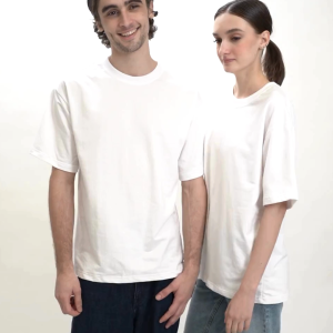 Neobasic MB1000 French Terry Oversized  Premium Cotton Round Neck Tee  (MENS WHITE) for ladies and men S M L XL 2XL Uniqlo quality Couple Shirt