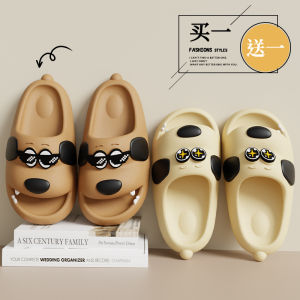 Dép Đi Trong Nhà Mùa Hè Chống Trượt Cho Cặp Đôi Đế Dày Hình Chú Chó Nhỏ Cho Nữ Và Nam Dép Đi Trong Nhà Thoáng Khí Thoải Mái