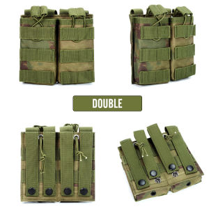 1000D Tactical Magazine Pouch Double/Triple/Quadruple Mag Pouch Airsoft Ak 7.62/5.56mm M4 Ar Rifle Hunting Accessories