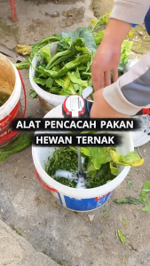 Full Set Pisau Chooper Pencacah Pakan Ternak Adaptor Bor Cocok Untuk Rumput Sayur Sisa Makanan Sapi Kambing Ayam Bebek Unggas