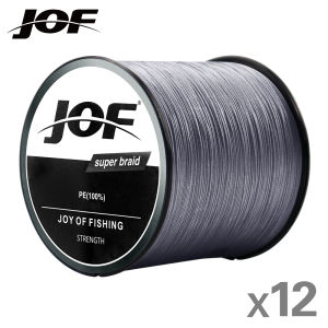 JOF | Dây Câu Cá Tết JOF PE 12 Sợi Siêu Bền Nhiều Màu Sắc Chịu Lực 33-150LB Dài 100M/300M/500M/1000M Dùng Cho Biển Sông Hồ