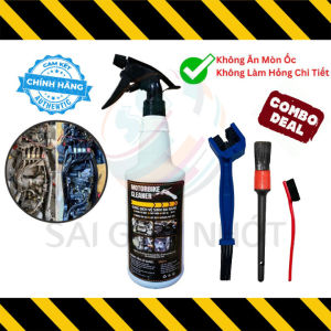 Tẩy rửa dầu nhớt Motorbike Cleaner 850ml + Chải Sên 3D Cọ Mềm Bàn Chải Nhỏ