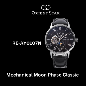 Orient Star RE-AY0107N Mechanical Moon Phase Power Reserve Classic Mens Watch