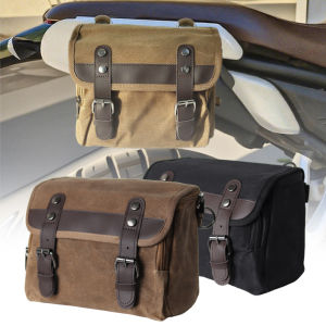 Motorcycle Side Bag Retro Waterproof Tool Bag Large Capacity Luggage Travel Bags Motorbike SaddleBag Universal